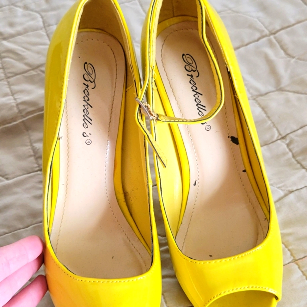 Yellow heels